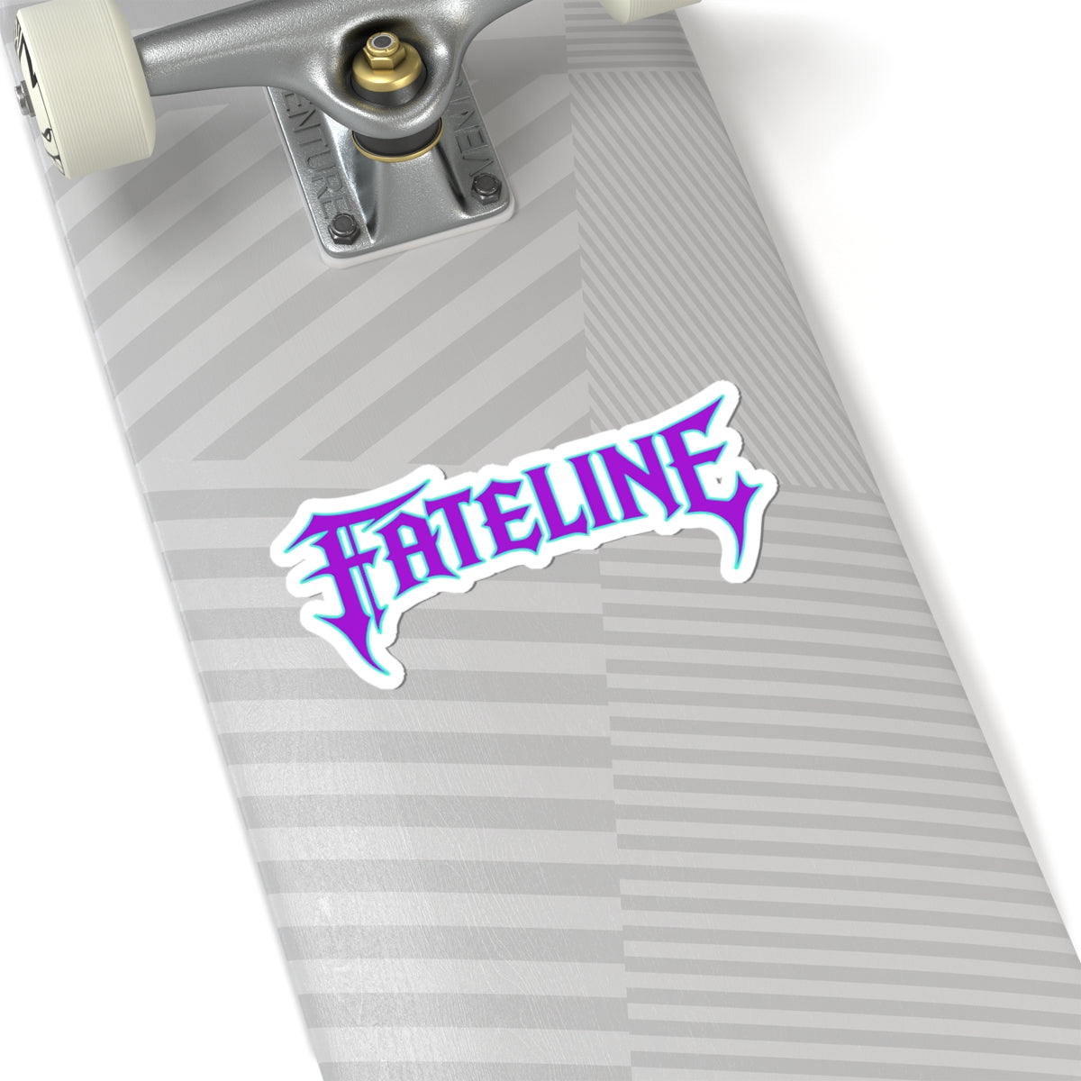 Fateline Logo Sticker — Kiss-Cut Vinyl Decal (Pastel Purple/Blue)
