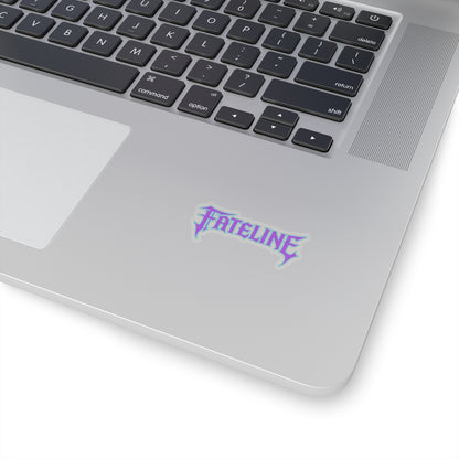 Fateline Logo Sticker — Kiss-Cut Vinyl Decal (Pastel Purple/Blue)