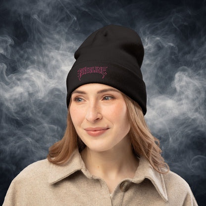 Fateline Logo Embroidered Knit Beanie — Warm Winter Hat
