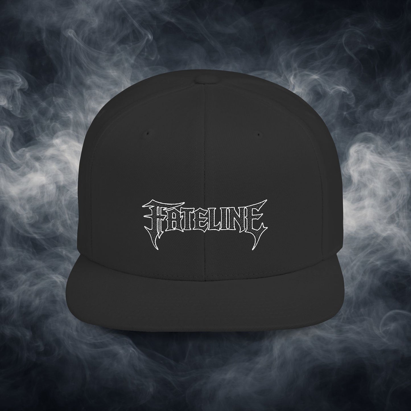 Flat Bill Snapback Hat — Fateline Logo, Multiple Colors