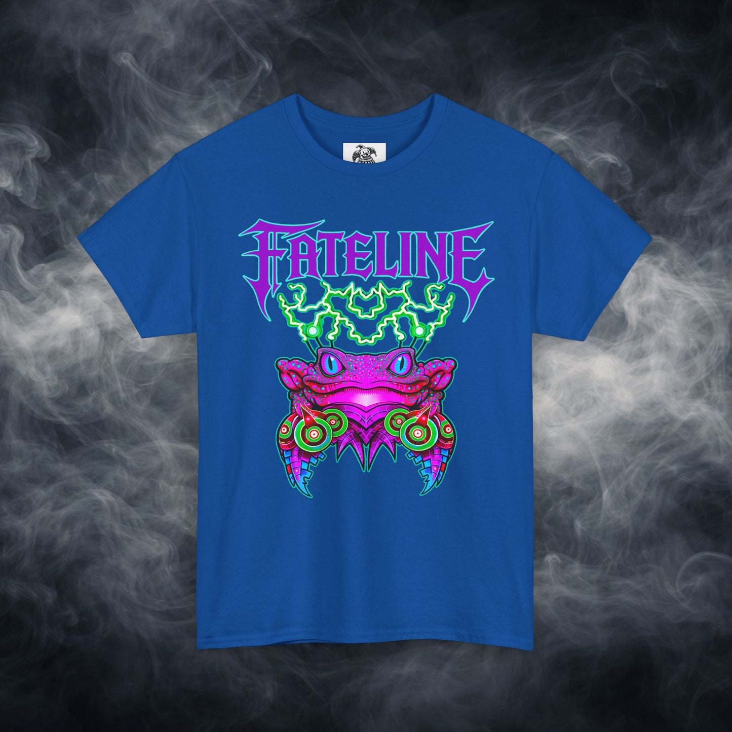 Fateline Frog Graphic Tee — Neon Psychedelic T Shirt