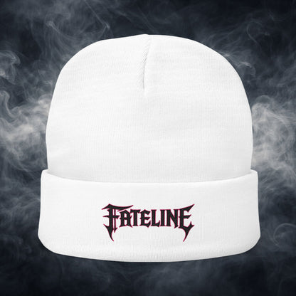 Fateline Logo Embroidered Knit Beanie — Warm Winter Hat
