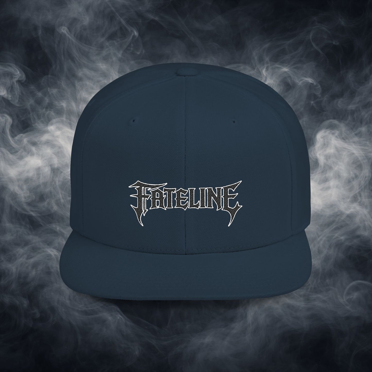 Flat Bill Snapback Hat — Fateline Logo, Multiple Colors