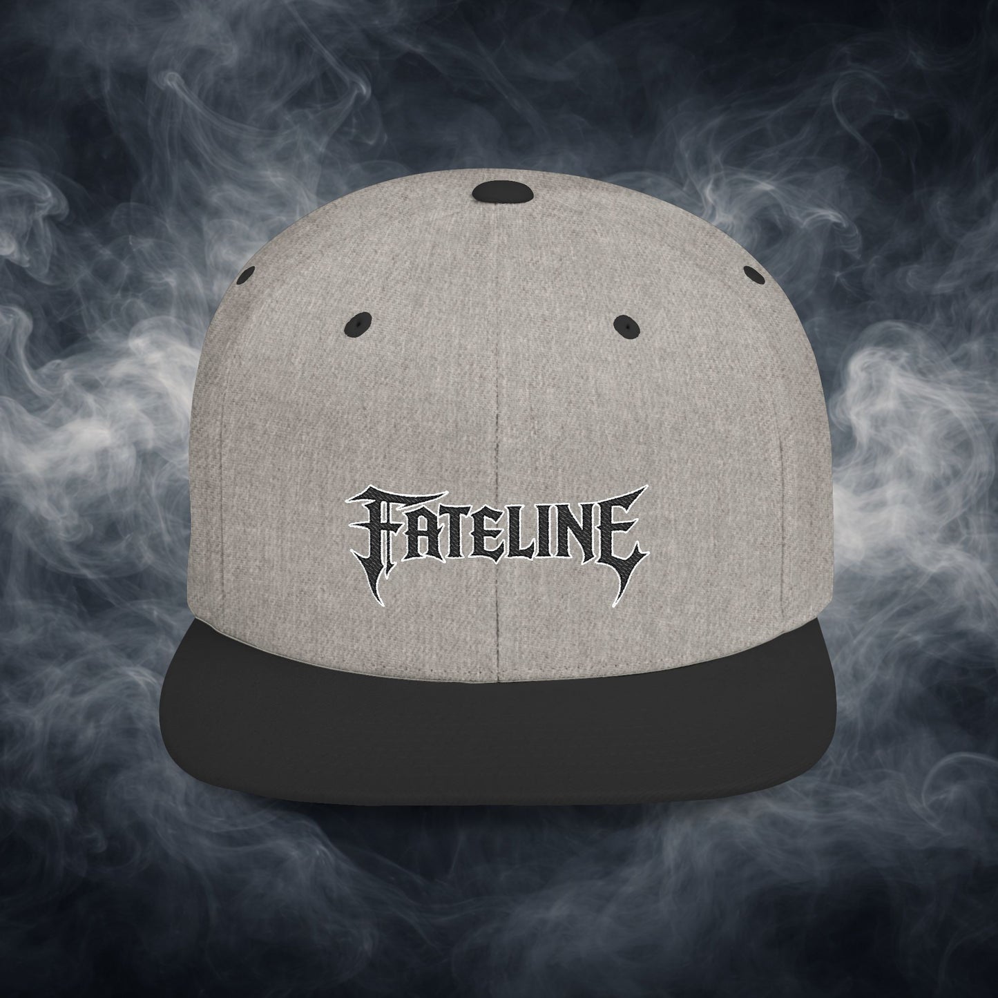 Flat Bill Snapback Hat — Fateline Logo, Multiple Colors