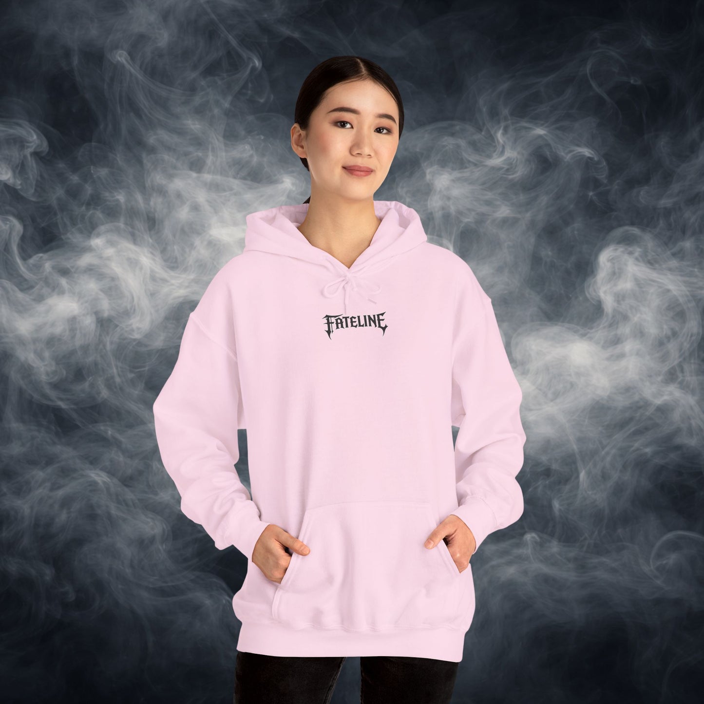 Fateline Logo Hoodie — Comfy Solid Pullover Sweatshirt