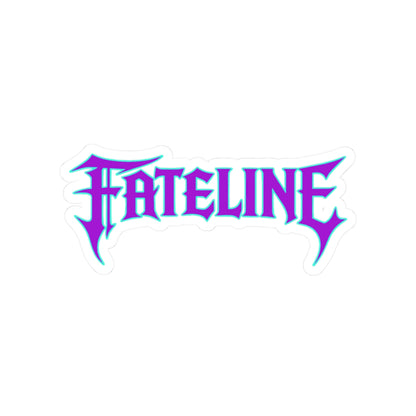 Fateline Logo Sticker — Kiss-Cut Vinyl Decal (Pastel Purple/Blue)