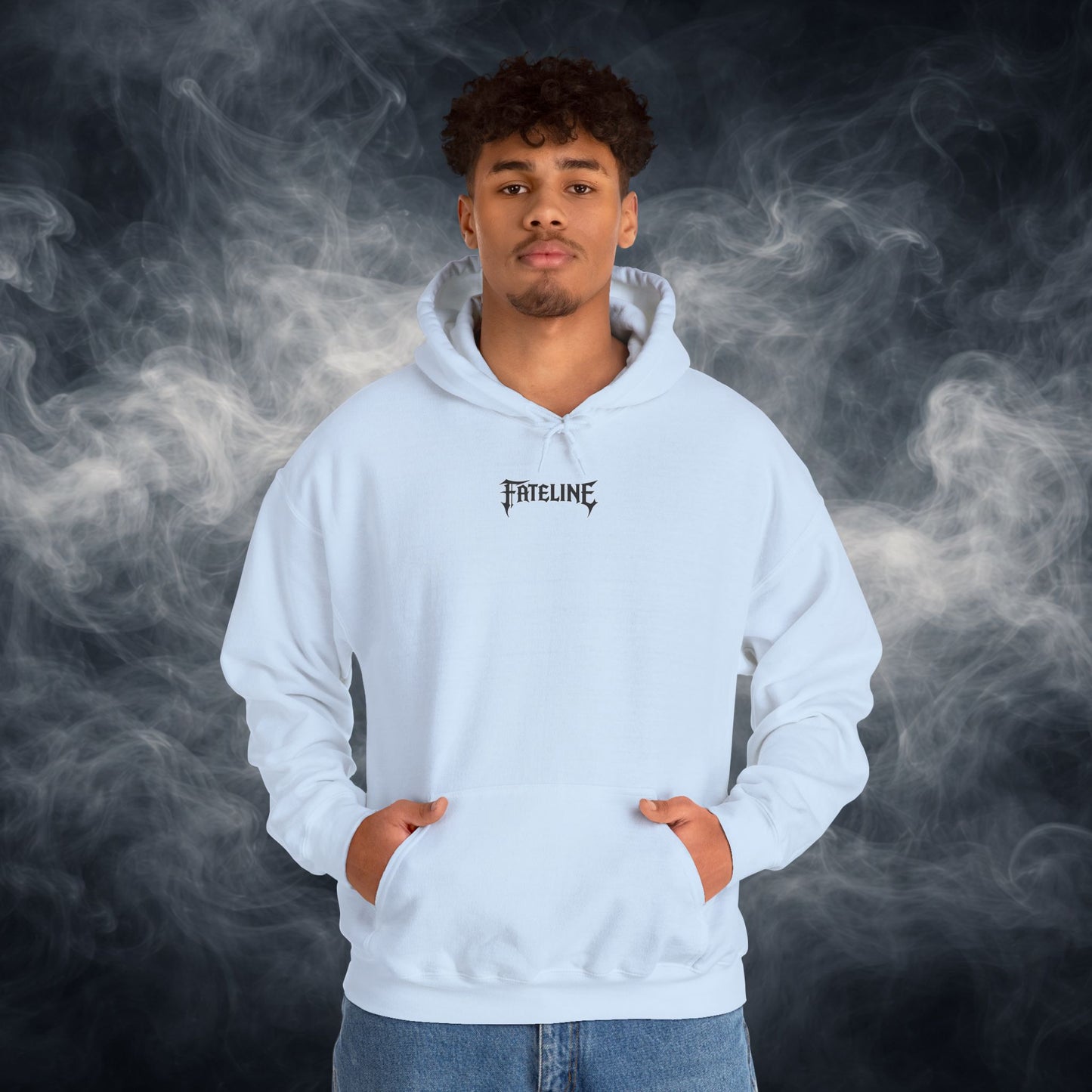 Fateline Logo Hoodie — Comfy Solid Pullover Sweatshirt