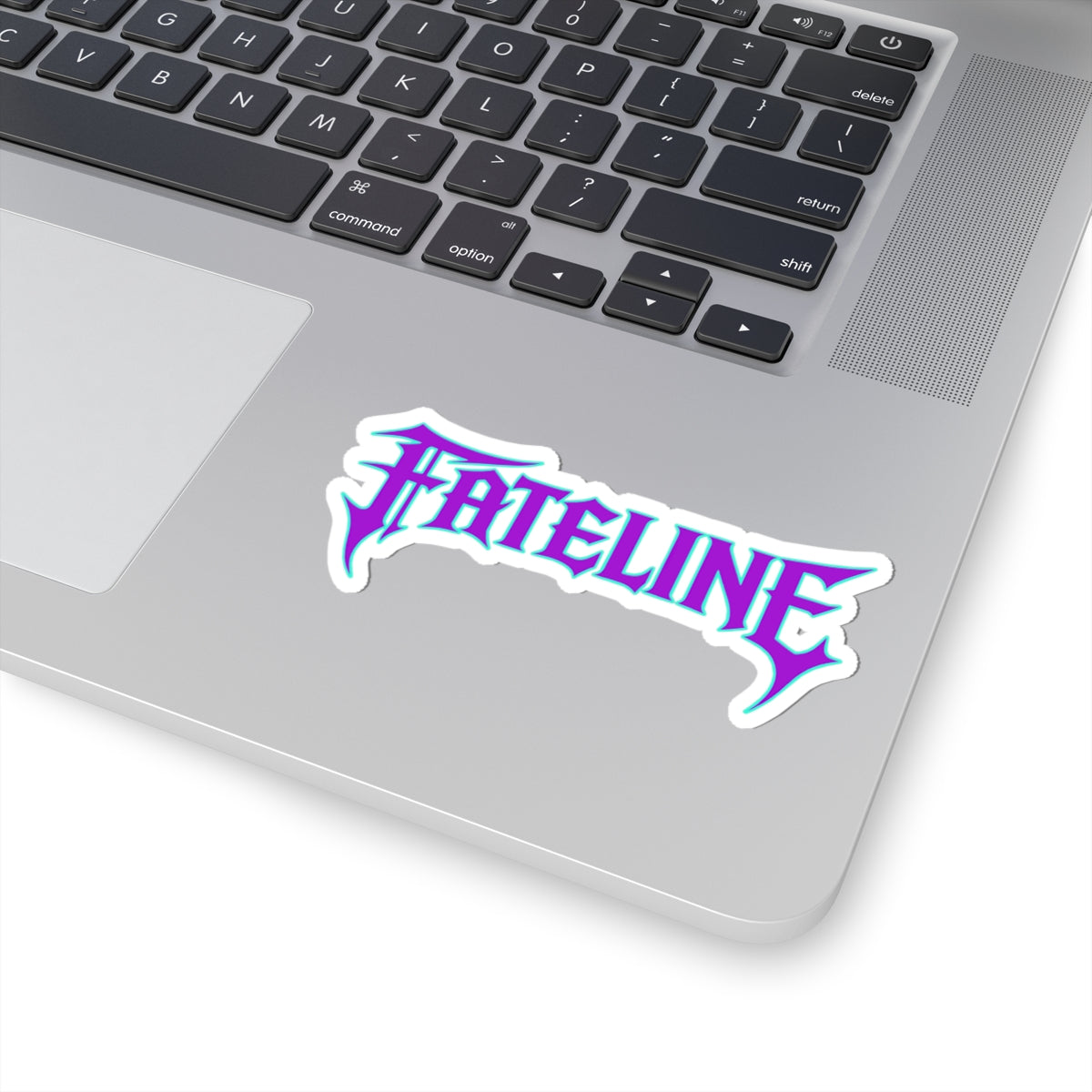 Fateline Logo Sticker — Kiss-Cut Vinyl Decal (Pastel Purple/Blue)