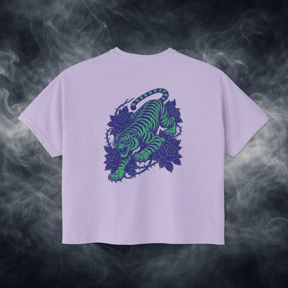 Fateline Tiger Graphic Women's Boxy Tee