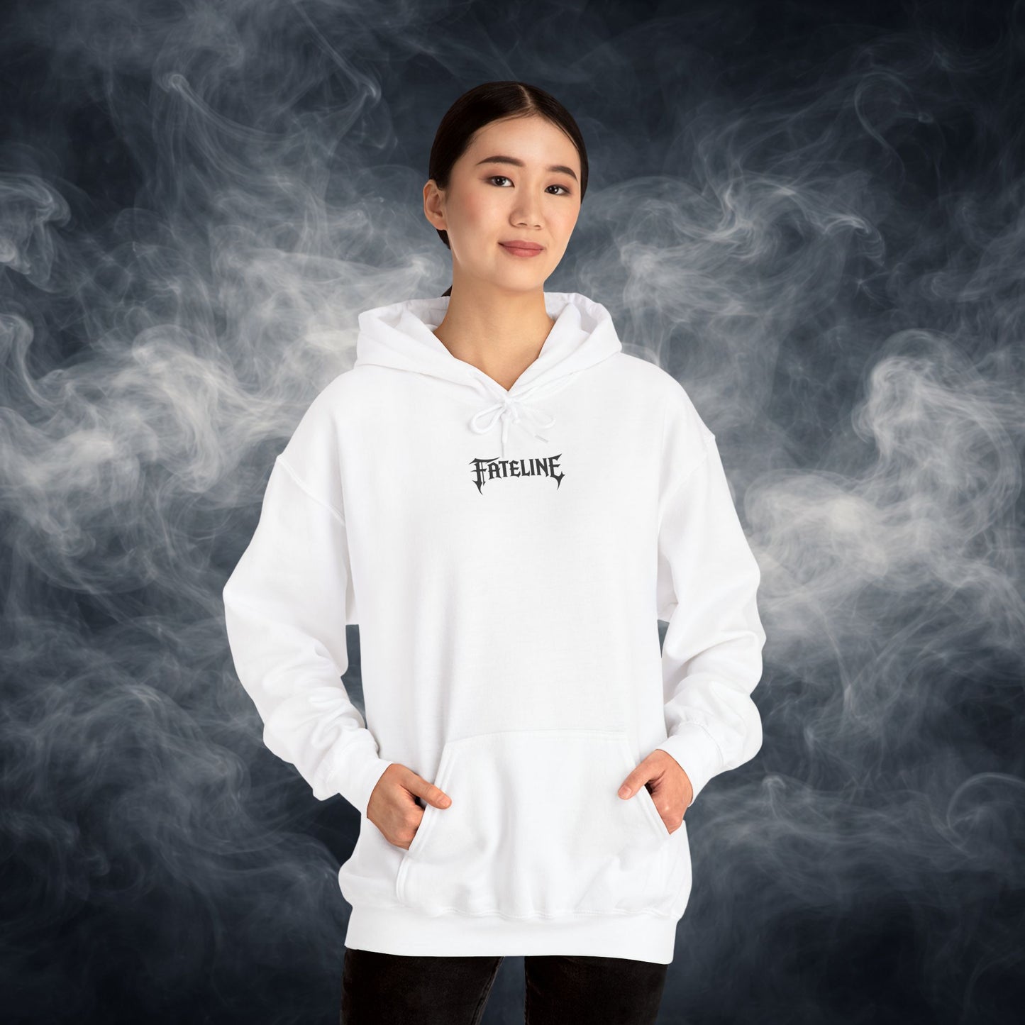 Fateline Logo Hoodie — Comfy Solid Pullover Sweatshirt