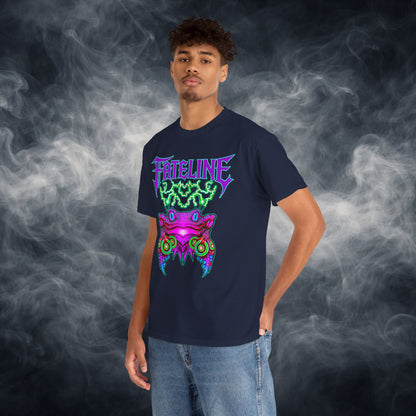 Fateline Frog Graphic Tee — Neon Psychedelic T Shirt