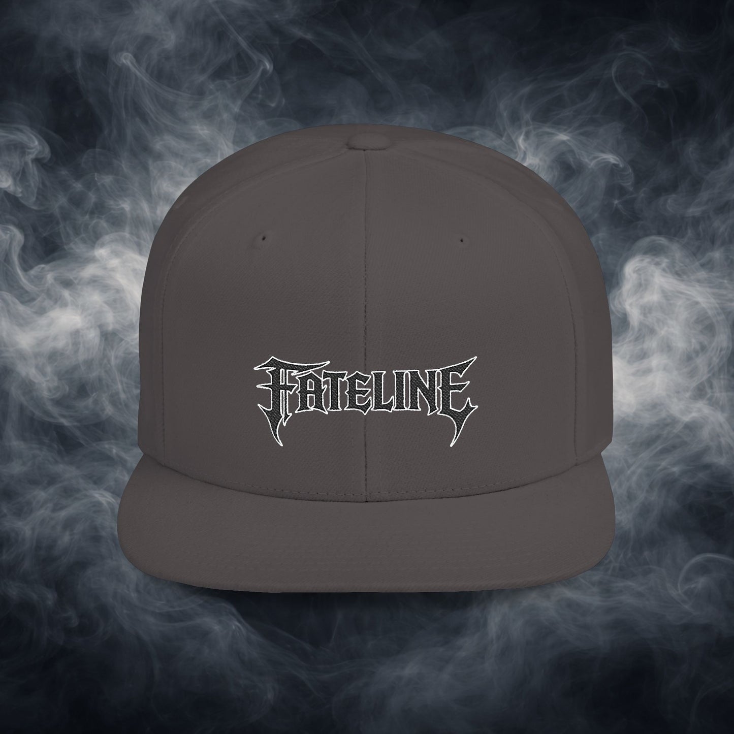 Flat Bill Snapback Hat — Fateline Logo, Multiple Colors