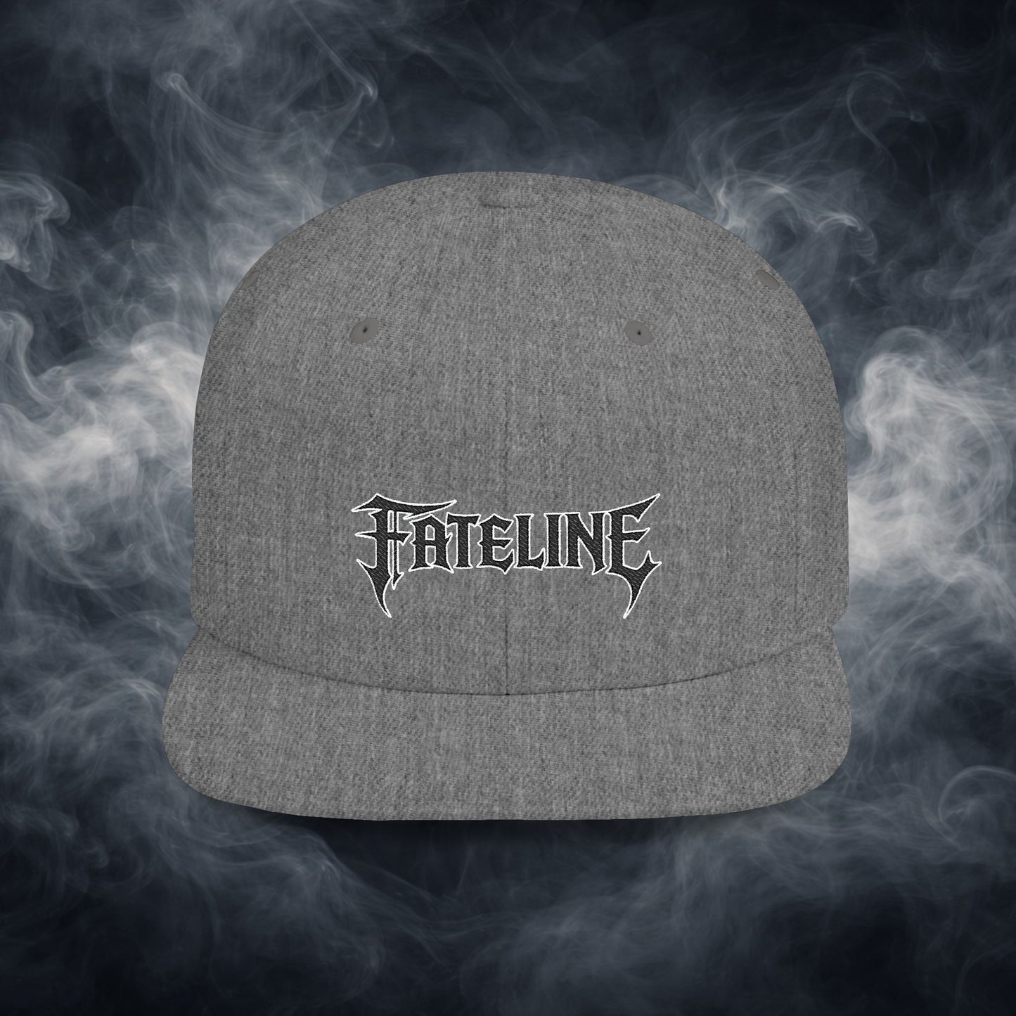 Flat Bill Snapback Hat — Fateline Logo, Multiple Colors