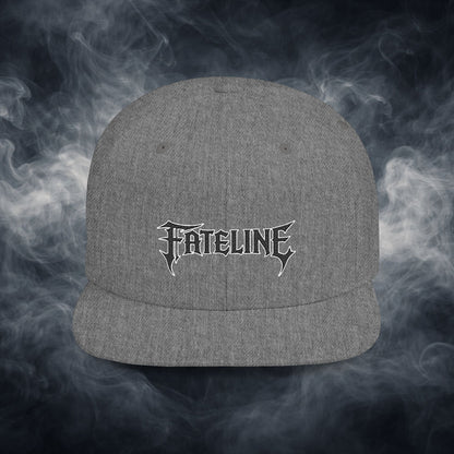 Flat Bill Snapback Hat — Fateline Logo, Multiple Colors