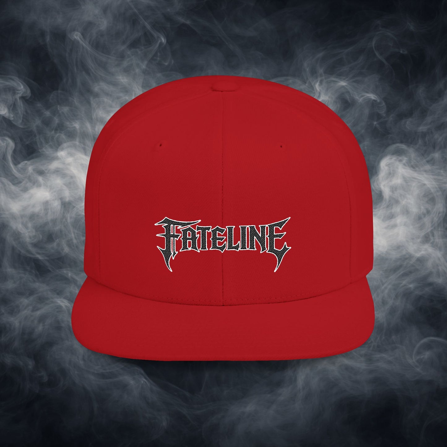 Flat Bill Snapback Hat — Fateline Logo, Multiple Colors