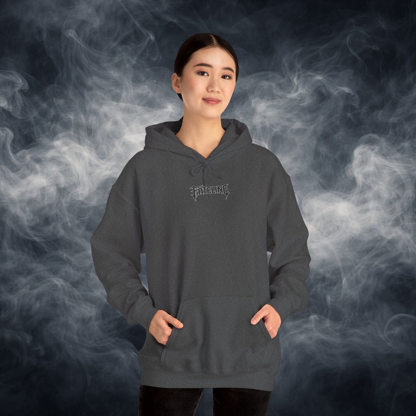 Fateline Logo Hoodie — Comfy Solid Pullover Sweatshirt