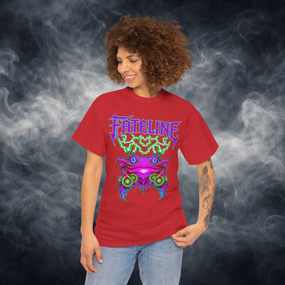 Fateline Frog Graphic Tee — Neon Psychedelic T Shirt