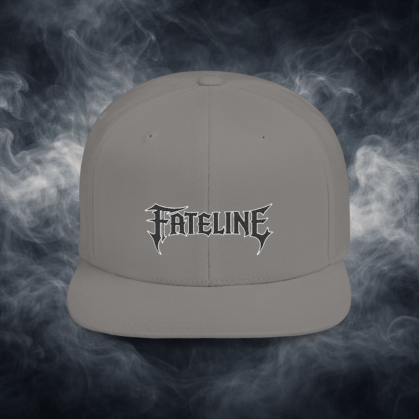 Flat Bill Snapback Hat — Fateline Logo, Multiple Colors