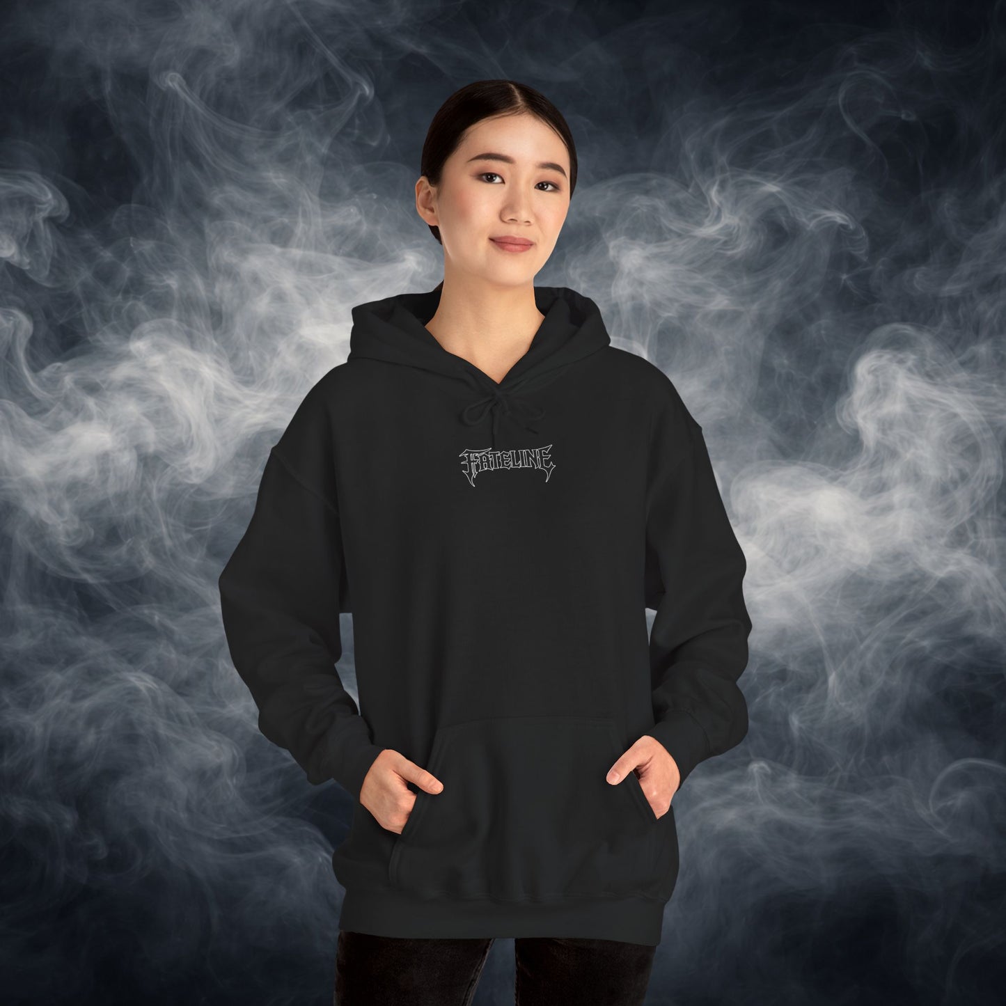 Fateline Logo Hoodie — Comfy Solid Pullover Sweatshirt