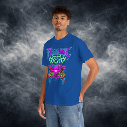Fateline Frog Graphic Tee — Neon Psychedelic T Shirt