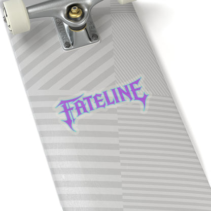 Fateline Logo Sticker — Kiss-Cut Vinyl Decal (Pastel Purple/Blue)