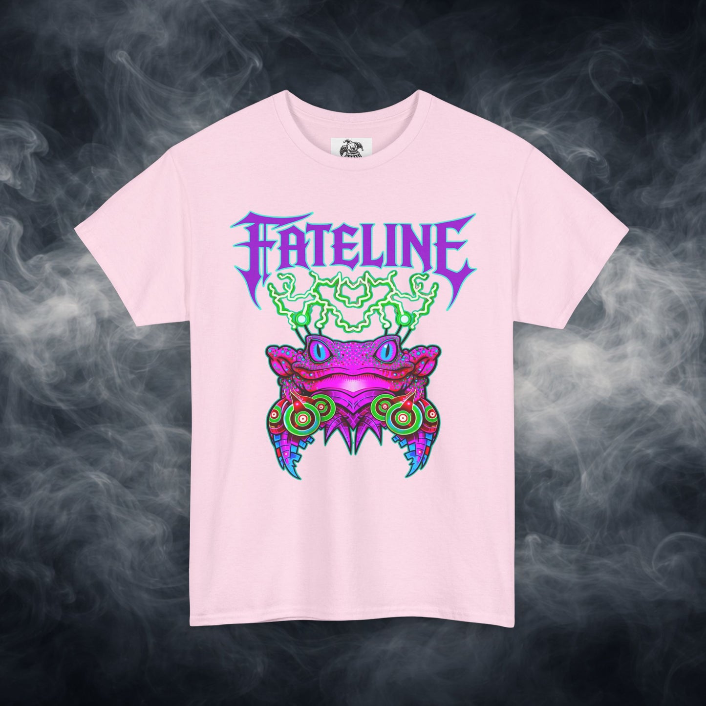 Fateline Frog Graphic Tee — Neon Psychedelic T Shirt