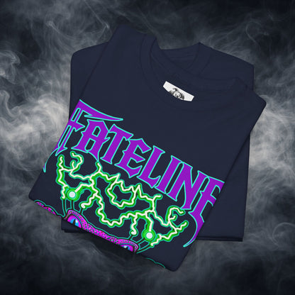 Fateline Frog Graphic Tee — Neon Psychedelic T Shirt