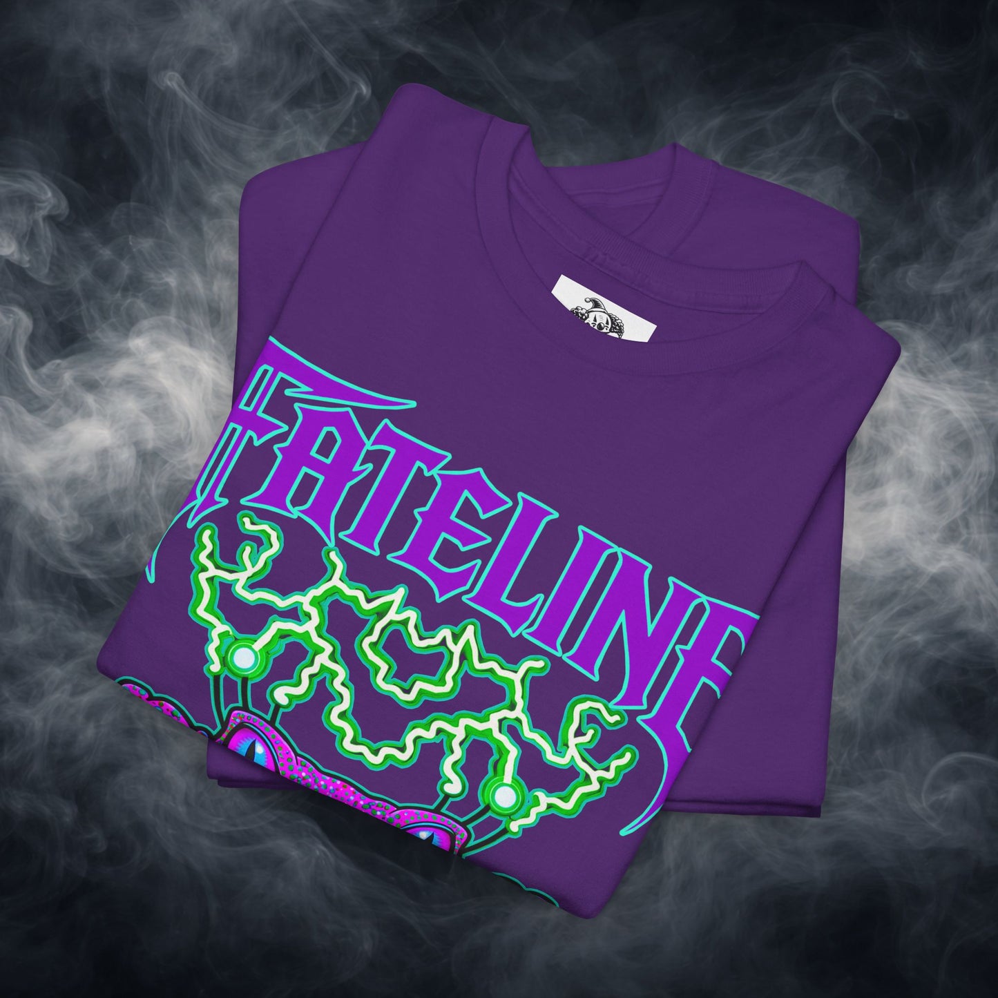 Fateline Frog Graphic Tee — Neon Psychedelic T Shirt