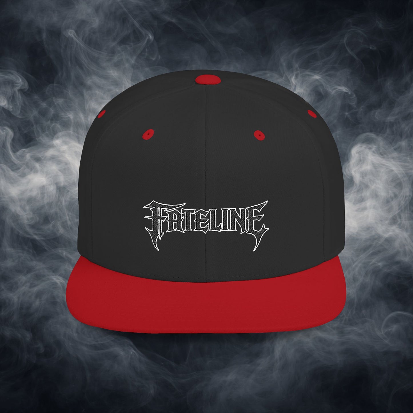 Flat Bill Snapback Hat — Fateline Logo, Multiple Colors