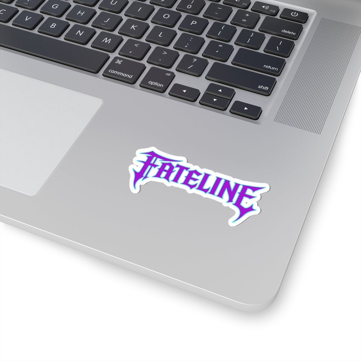 Fateline Logo Sticker — Kiss-Cut Vinyl Decal (Pastel Purple/Blue)
