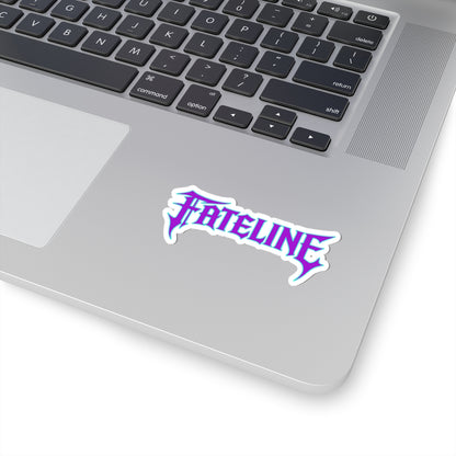 Fateline Logo Sticker — Kiss-Cut Vinyl Decal (Pastel Purple/Blue)