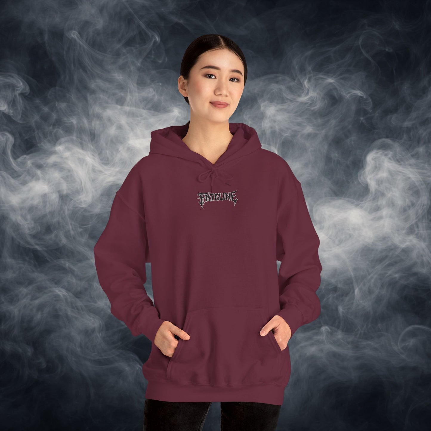 Fateline Logo Hoodie — Comfy Solid Pullover Sweatshirt