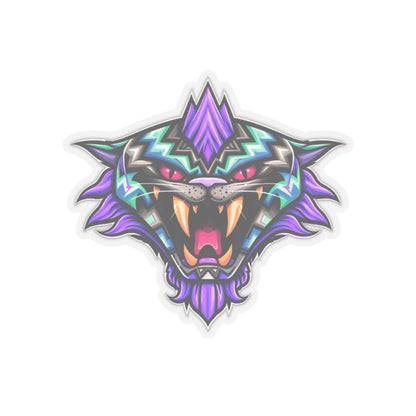 Fateline Sabre Cat Head Kiss-Cut Sticker — Cute Retro Cat Decal