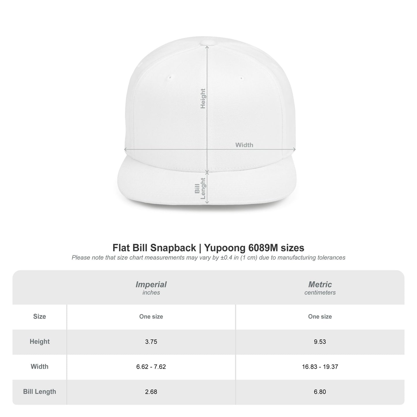 Flat Bill Snapback Hat — Fateline Logo, Multiple Colors