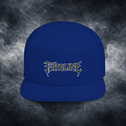 Flat Bill Snapback Hat — Fateline Logo, Multiple Colors