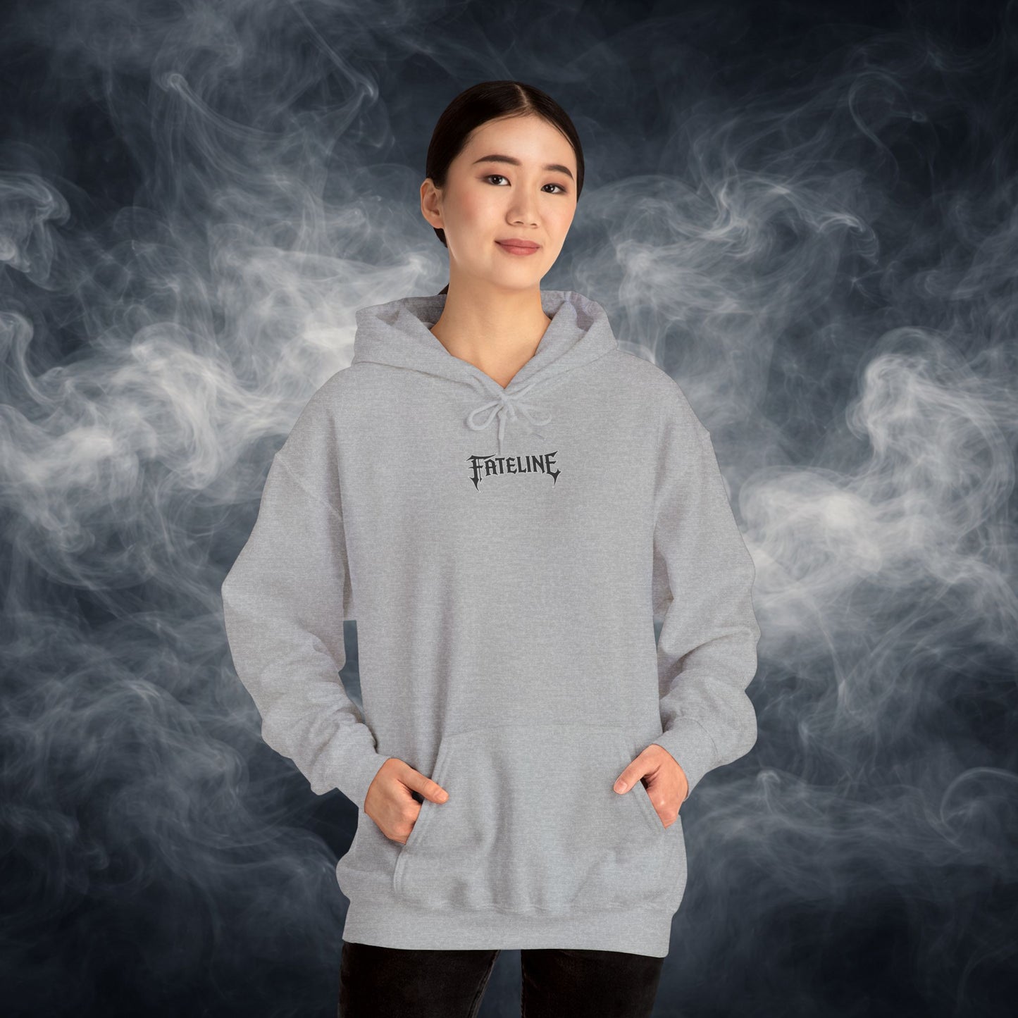 Fateline Logo Hoodie — Comfy Solid Pullover Sweatshirt