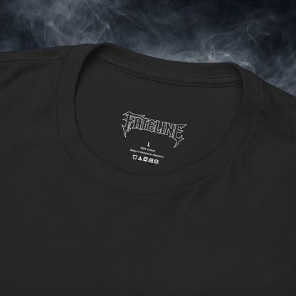Lucky 8 Dragon T-Shirt — "Fateline" Chinese Script Graphic