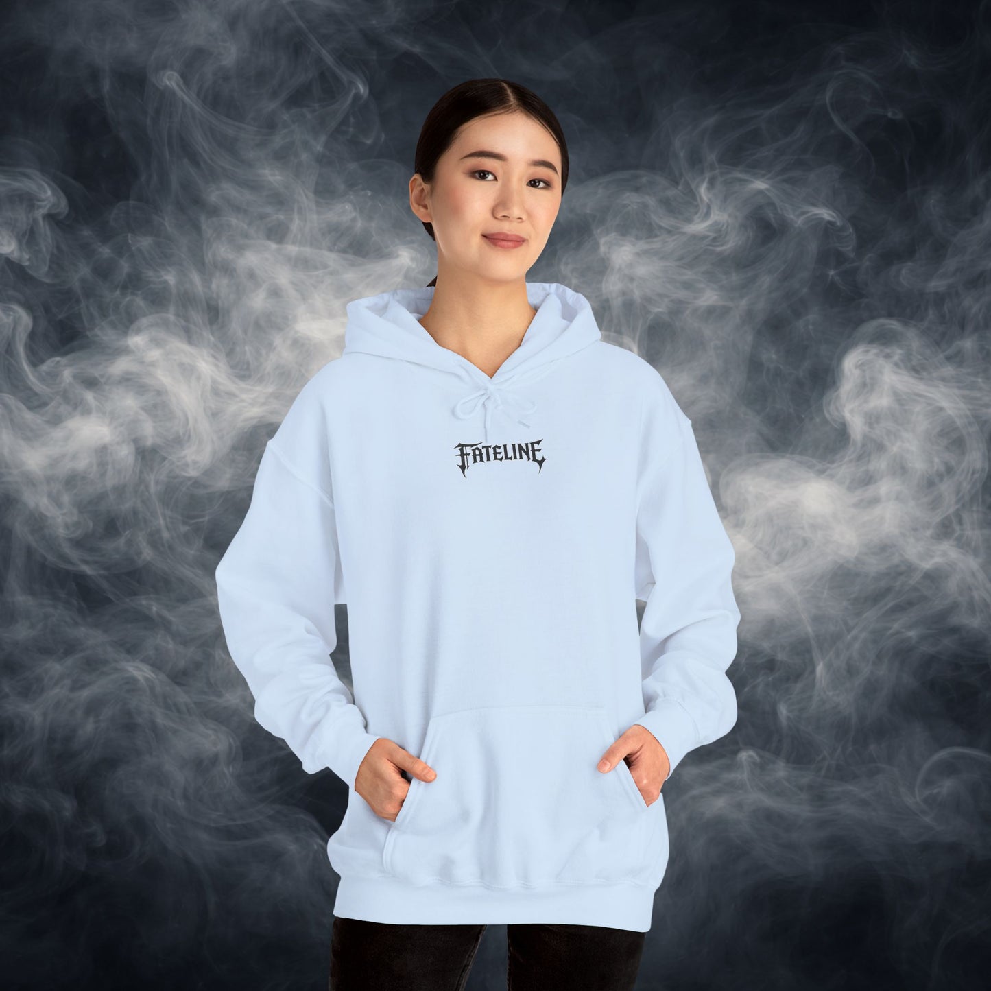 Fateline Logo Hoodie — Comfy Solid Pullover Sweatshirt