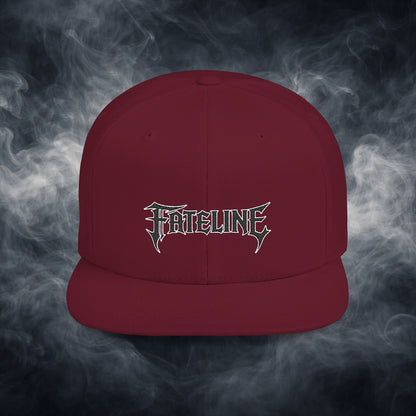 Flat Bill Snapback Hat — Fateline Logo, Multiple Colors