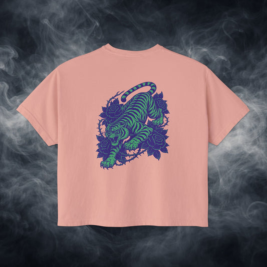 Fateline Tiger Graphic Women's Boxy Tee