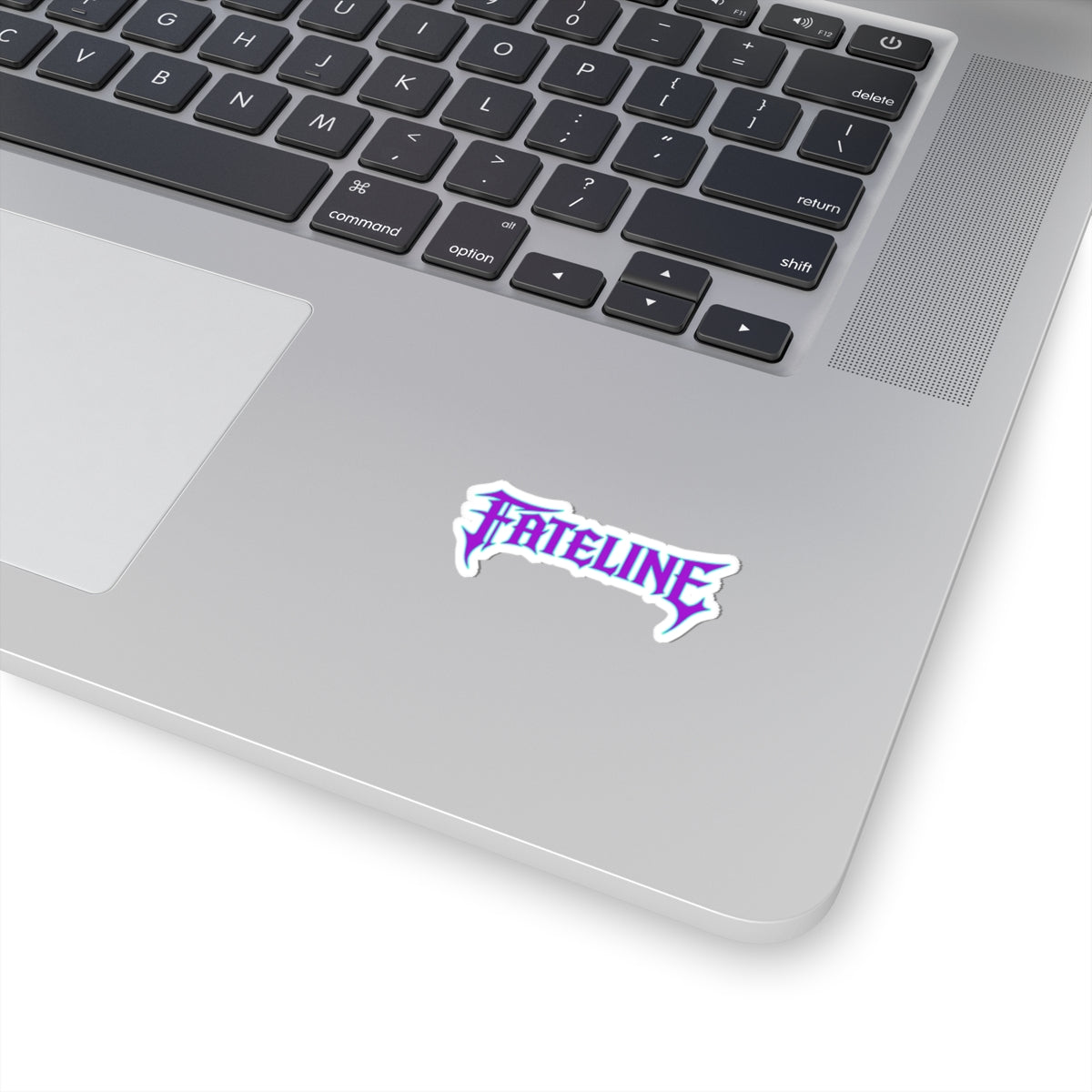 Fateline Logo Sticker — Kiss-Cut Vinyl Decal (Pastel Purple/Blue)