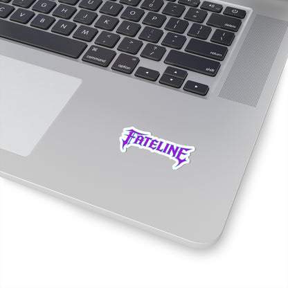 Fateline Logo Sticker — Kiss-Cut Vinyl Decal (Pastel Purple/Blue)