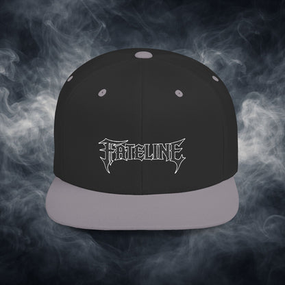 Flat Bill Snapback Hat — Fateline Logo, Multiple Colors