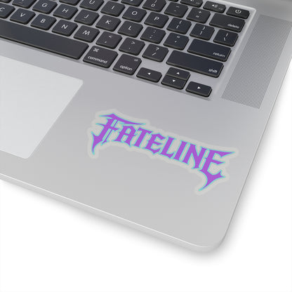 Fateline Logo Sticker — Kiss-Cut Vinyl Decal (Pastel Purple/Blue)