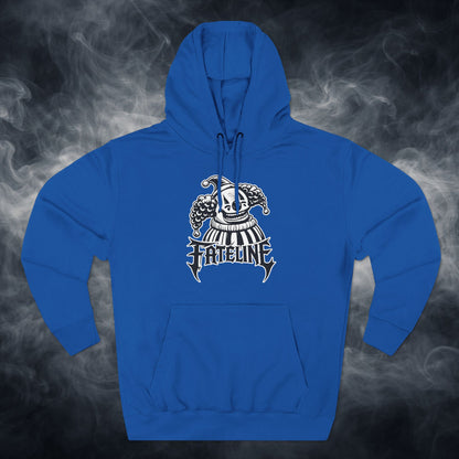 Fateline Clown Three-Panel Fleece Hoodie — Graphic Clown Face Streetwear