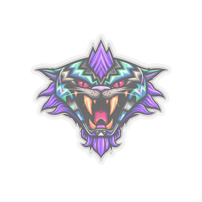 Fateline Sabre Cat Head Kiss-Cut Sticker — Cute Retro Cat Decal