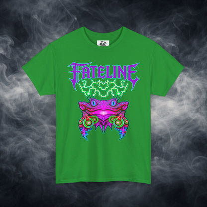 Fateline Frog Graphic Tee — Neon Psychedelic T Shirt