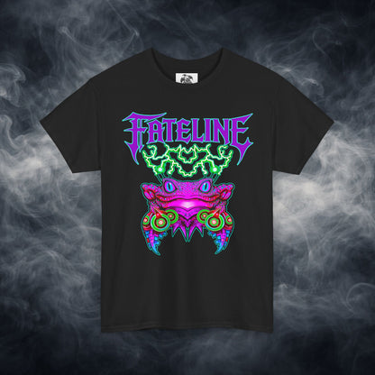 Fateline Frog Graphic Tee — Neon Psychedelic T Shirt