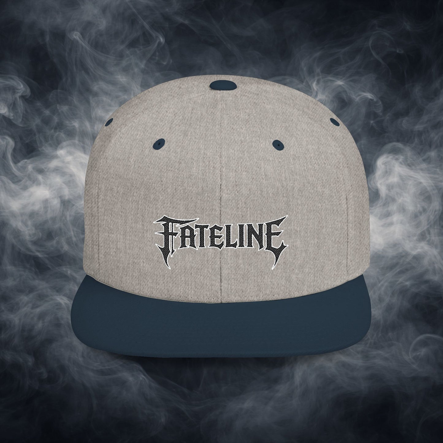 Flat Bill Snapback Hat — Fateline Logo, Multiple Colors