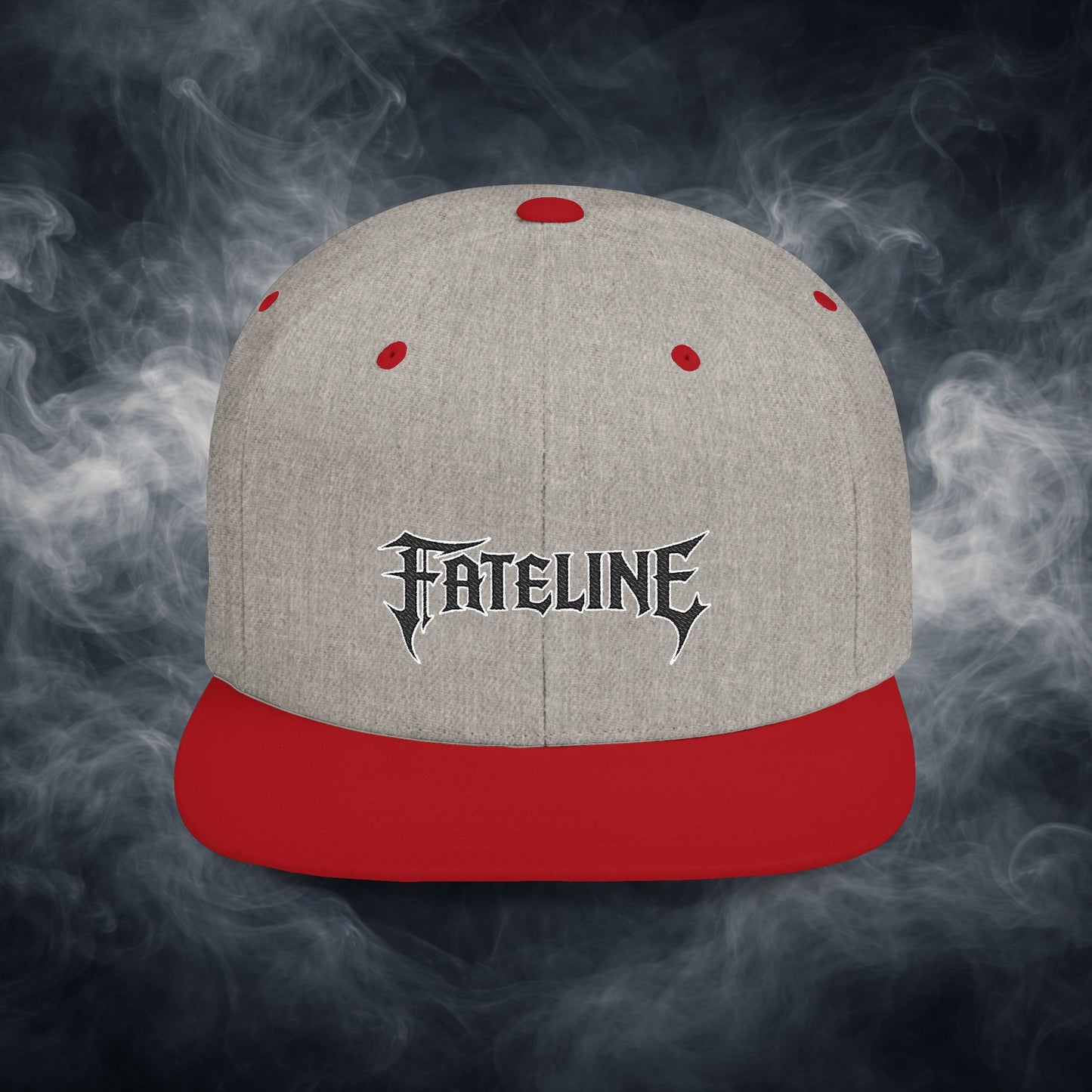 Flat Bill Snapback Hat — Fateline Logo, Multiple Colors